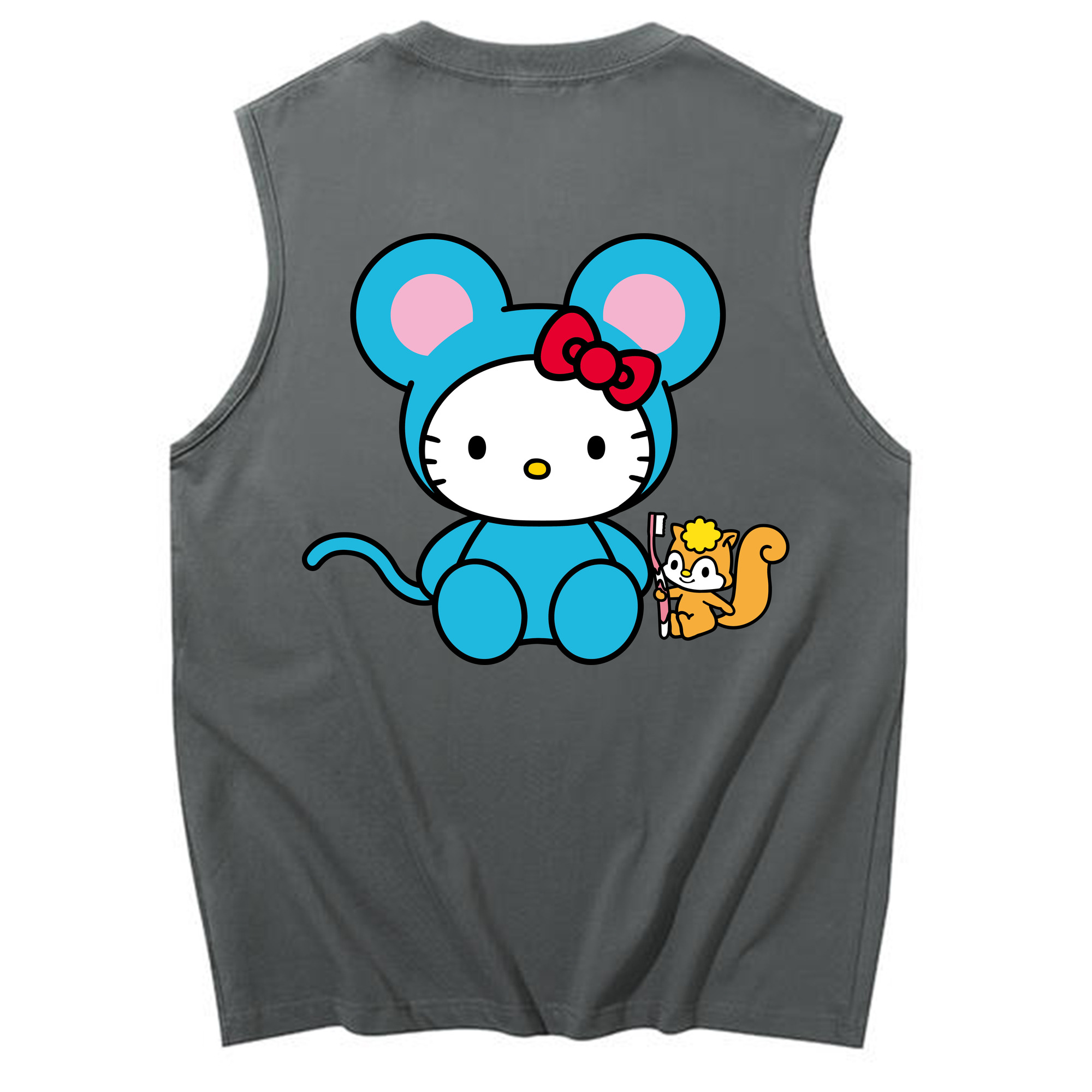 （画像用） Hello Kitty ハローキティ コットン100％タンクトップ（背面プリント）
